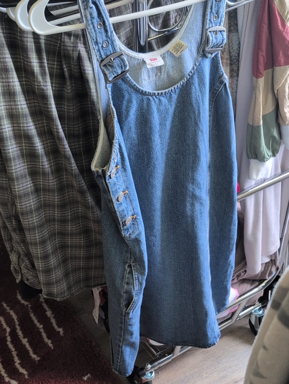 Levi's Blue Denim Sleeveless Dress